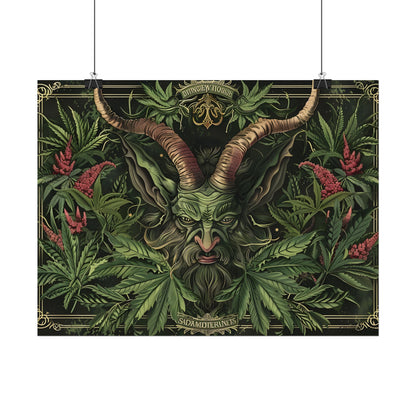 Victorian Devil: Dark Ominous Illustration - Poster