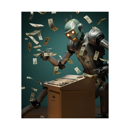 Robotic Art Heist: Modern Masterpieces Meet Metal Minds - Poster