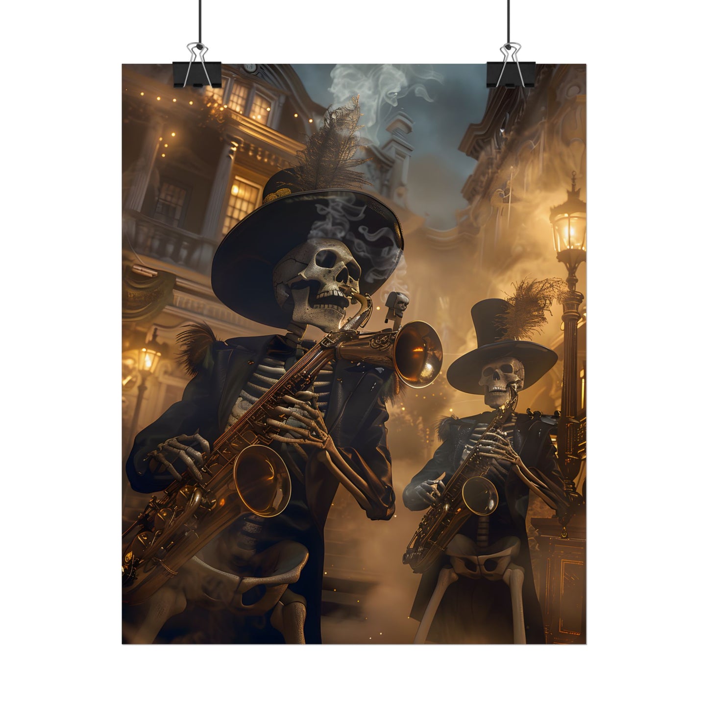 Victorian Skeleton Jazz Band: Lowbrow Artwork in Swing - Poster