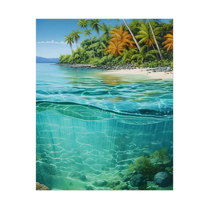 Tropical Island Paradise: Serene Natural Beauty - Poster
