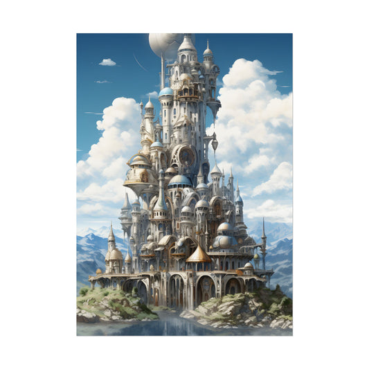 Floating City Columbia 6: Breathtaking Modern Cityscape - Poster