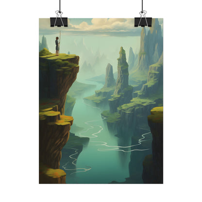 Outdoor Landscape: Desert Rock Formation Digital Art - Poster