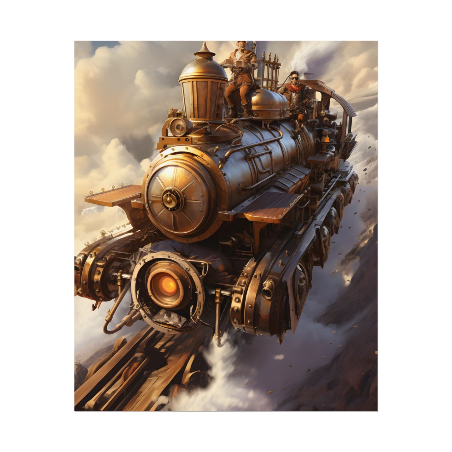 Steampunk Sky Liner Showdown: Thrilling Air Race - Poster