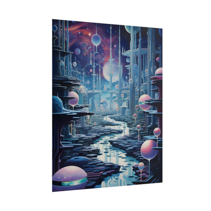 Celestial Art Gallery: Modern Architectural Design - Poster