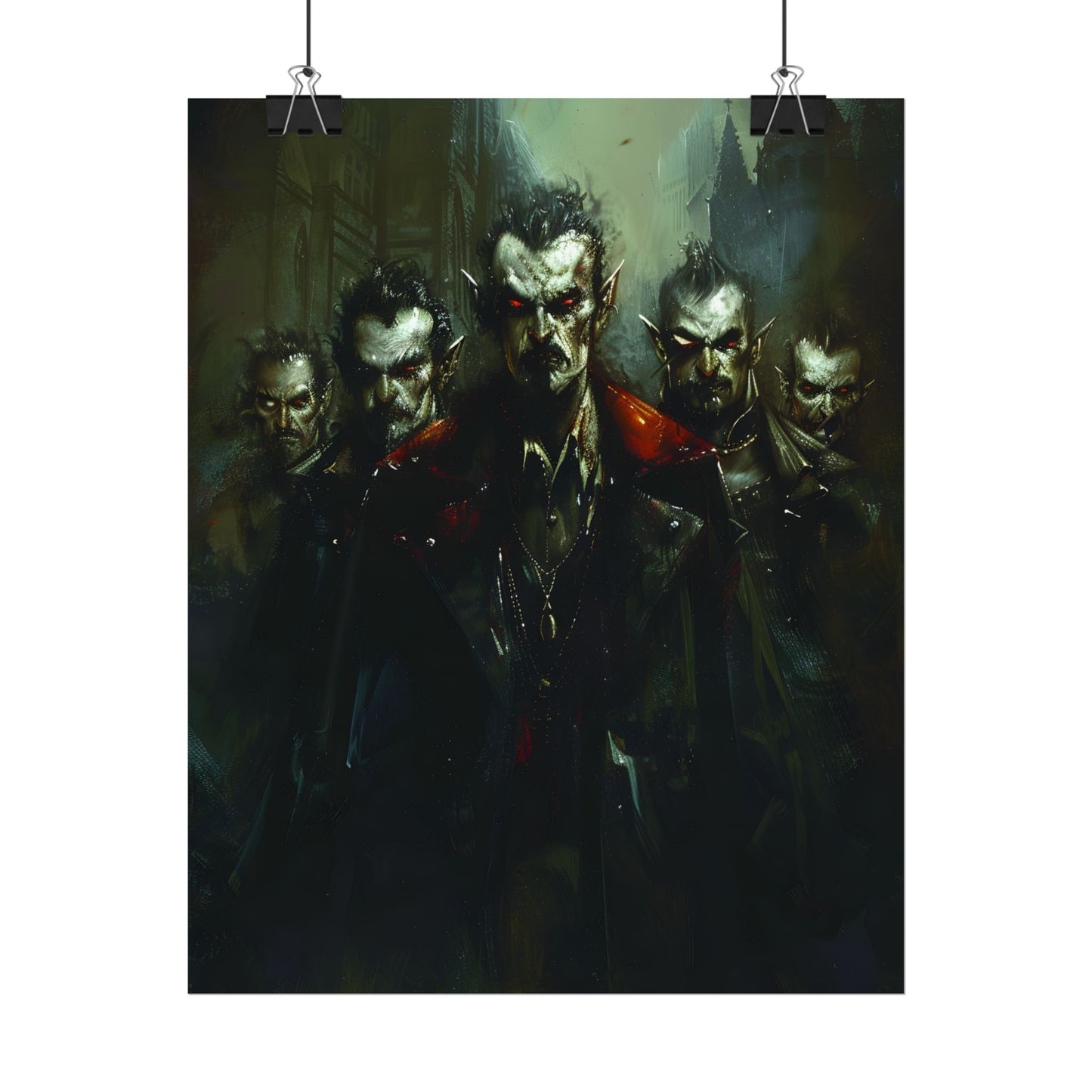Gothic Vampires: Dark Fantasy Artwork - Poster
