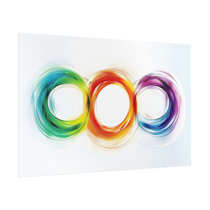 Colorful Swirls: Graphic Art Design - Poster