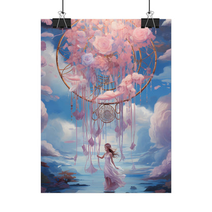 Dreamscape of Whispers: Ethereal Realm Digital Artwork - Poster