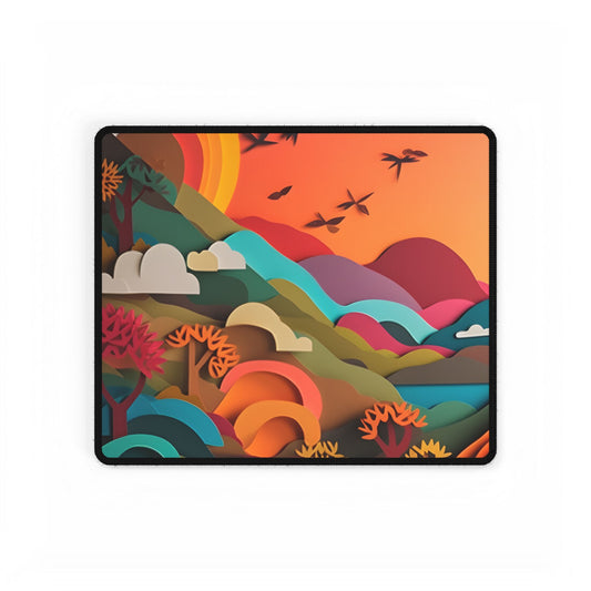 European Quilled Artwork: A Masterpiece of Paper Intricacy - Desk Mat