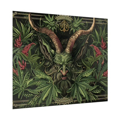 Victorian Devil: Dark Ominous Illustration - Poster