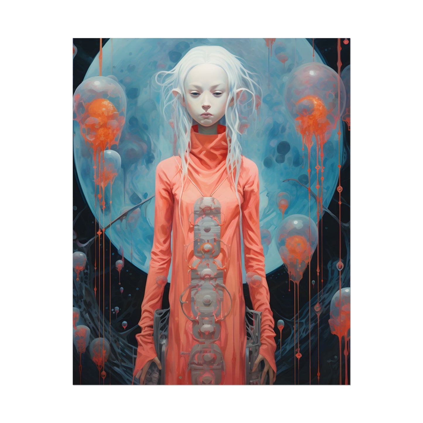 Celestial Dreams: Vibrant Stars and Planets Art - Poster