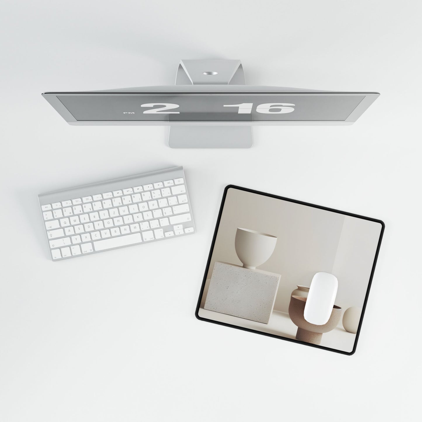Minimalist Modern Geometry: Artwork Design Product - Desk Mat