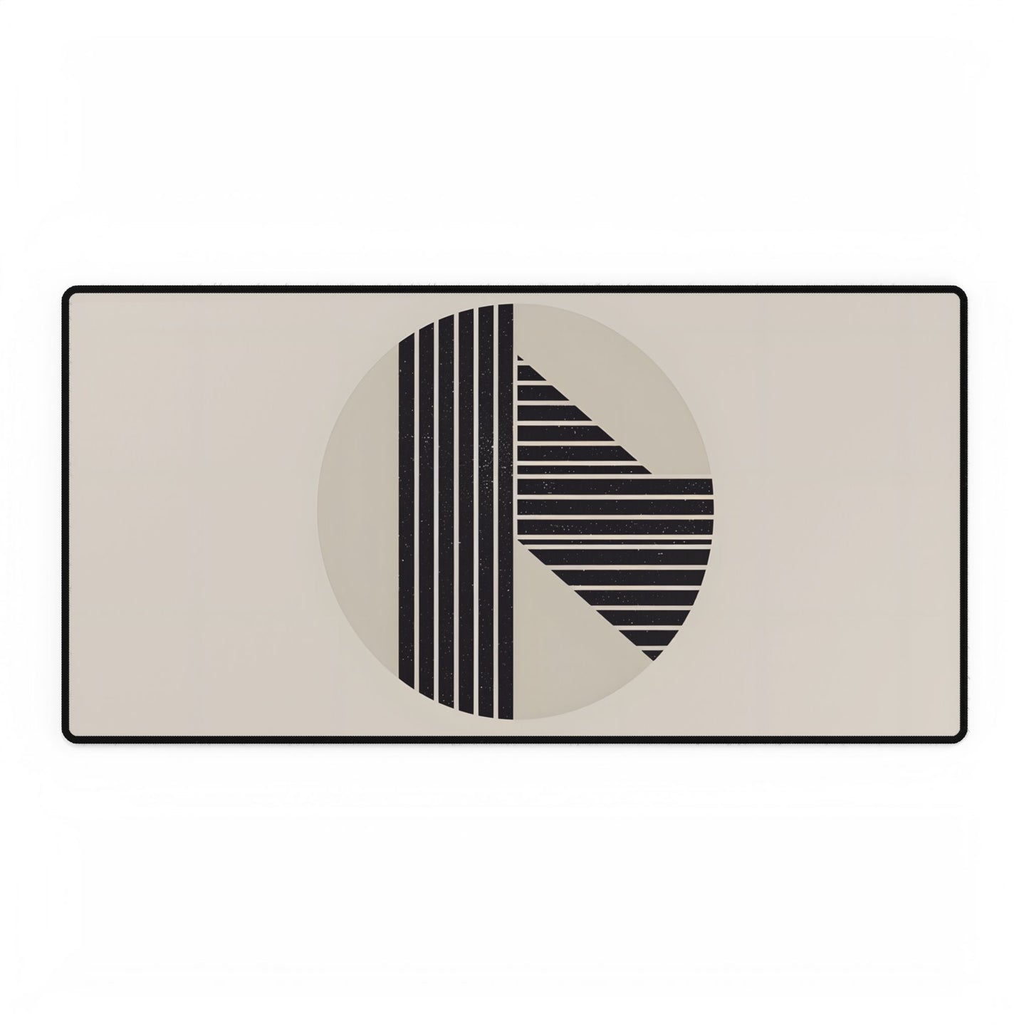 Modern Minimalist Poster: Bold Typography and Geometric Forms - Desk Mat