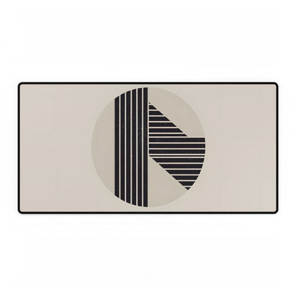 Modern Minimalist Poster: Bold Typography and Geometric Forms - Desk Mat