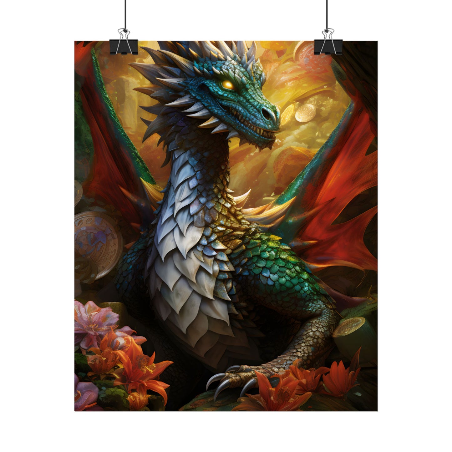 Epic Fantasy Dragon: Ancient Guardian of Wonder - Poster