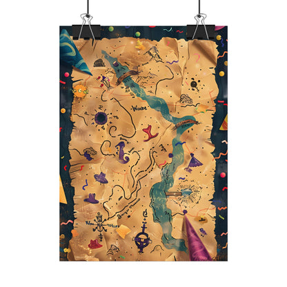 Whimsical Cartoon Portrait: Gentle Illustration of a Hero's Nose - Poster