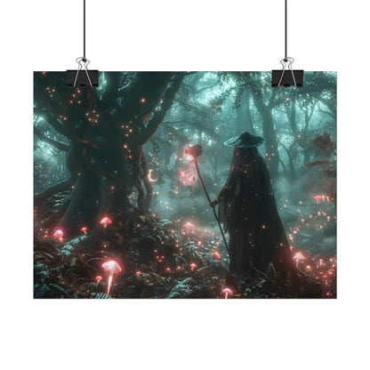 Whispers of Magic in Enchanted Woods: A Mysterious Encounter with the Witch - Poster