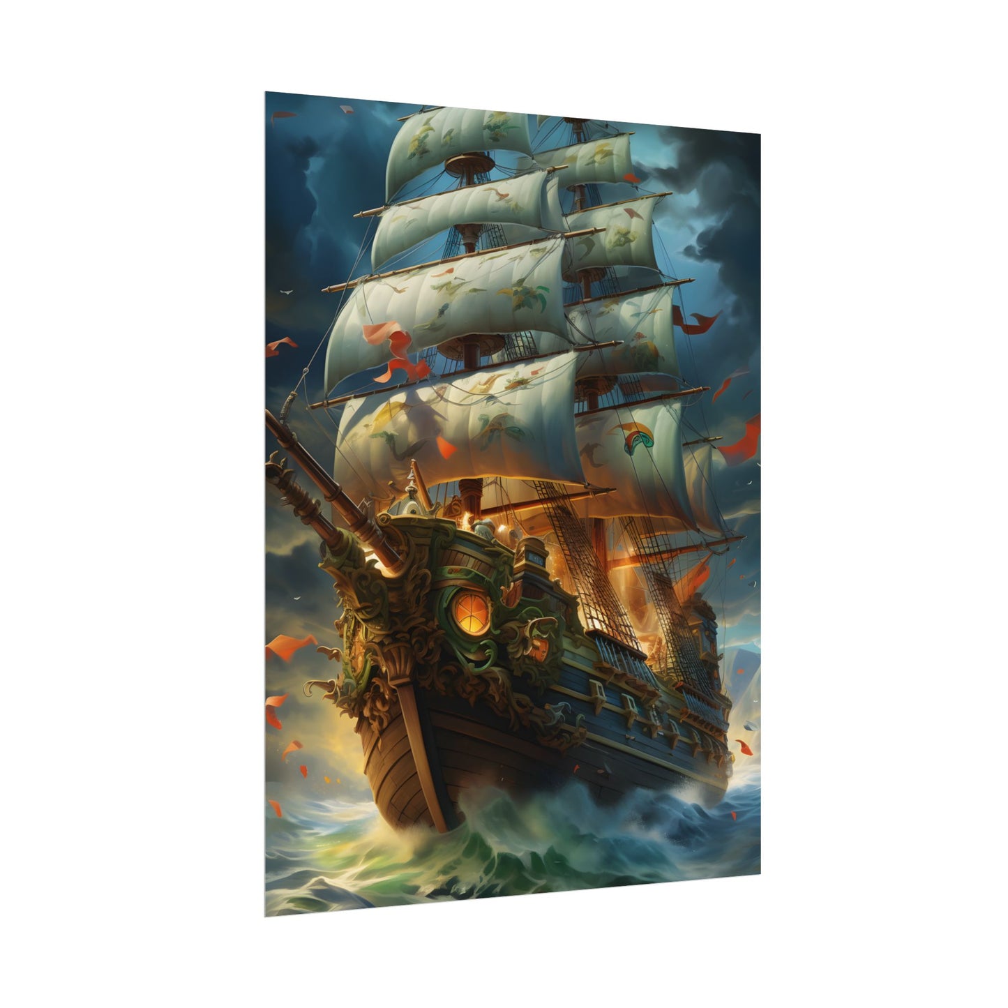 Time-Traveling Sailors: Pirate Crew Adventure Artwork - Poster