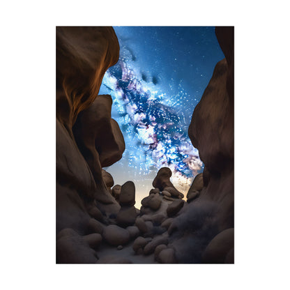 Stargazing Night Sky: Celestial Beauty of the Universe - Poster