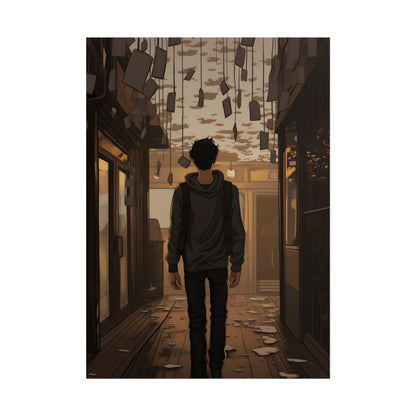 Candid Moment: A Person's Story in an Indoor Setting - Poster