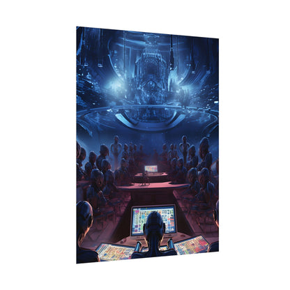 Futuristic Robot Orchestra: Musical Performance Art - Poster