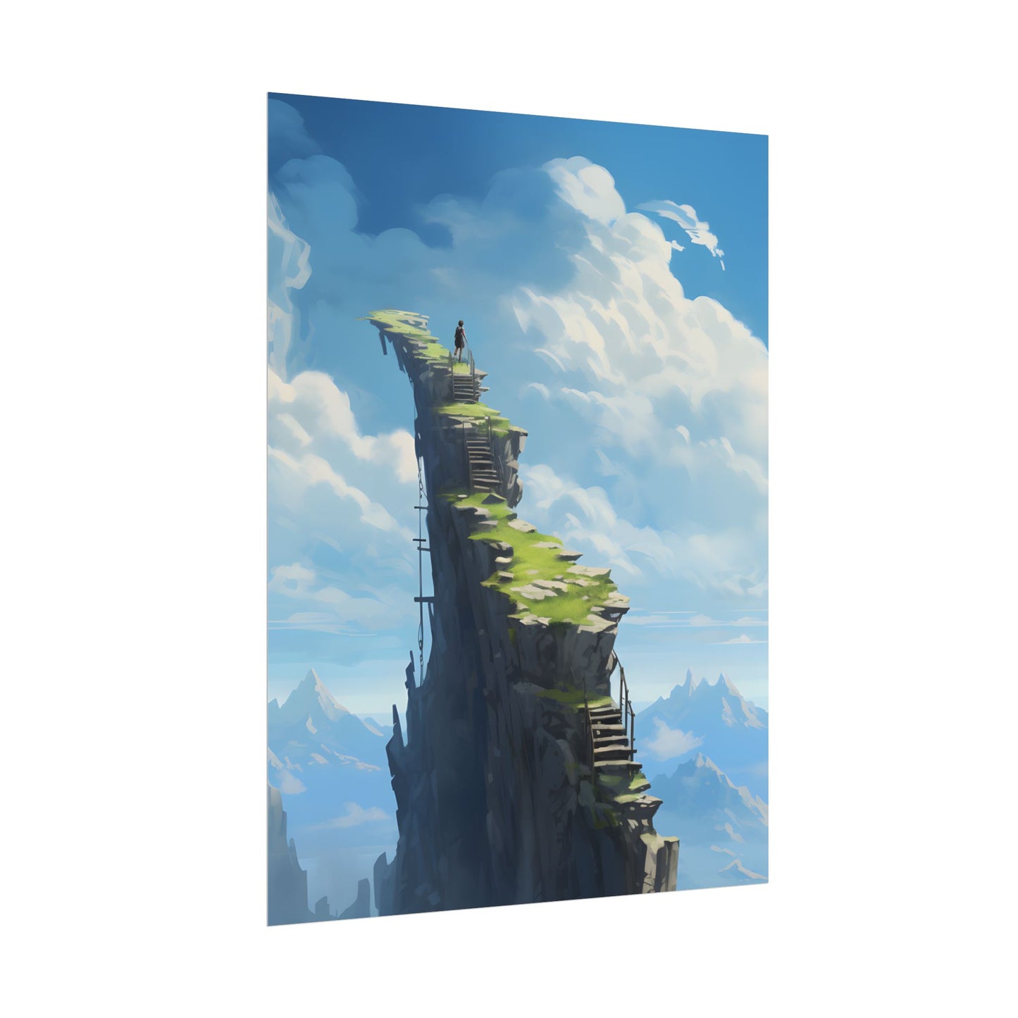 Beautiful Outdoor Moment: A Serene Person in Nature - Poster