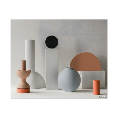 Minimalist Simple Geometric Jewelry: Close-Up View - Poster