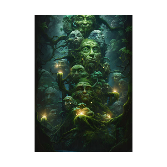 Mystical Ancient Forest Guardians: Natural Artwork - Poster