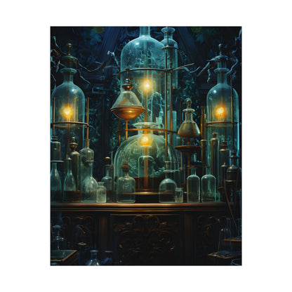 Laboratory Scene: Scientist in Chemical Research - Poster