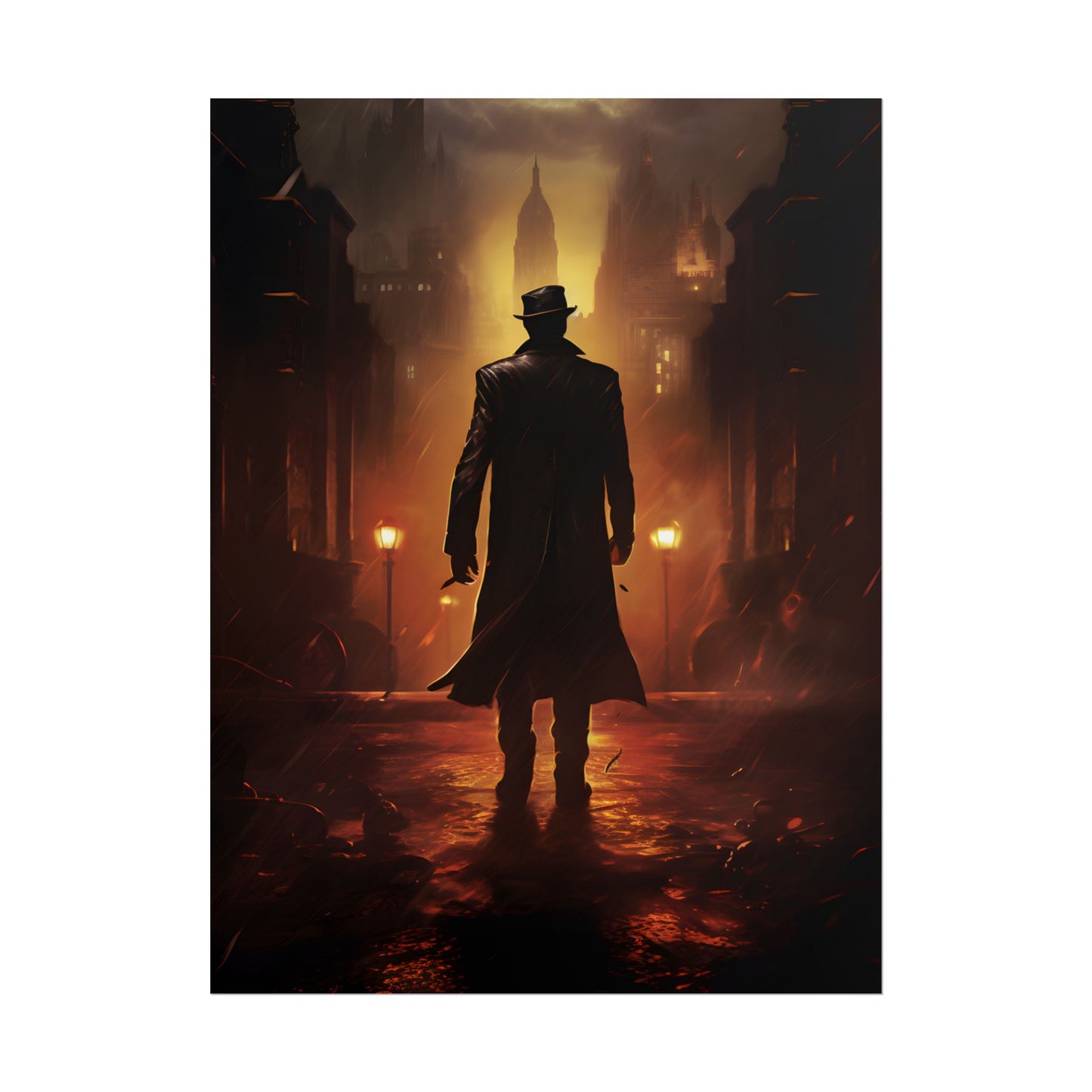 Urban Fantasy Detective: Mystery Graphic Novel Artwork - Poster