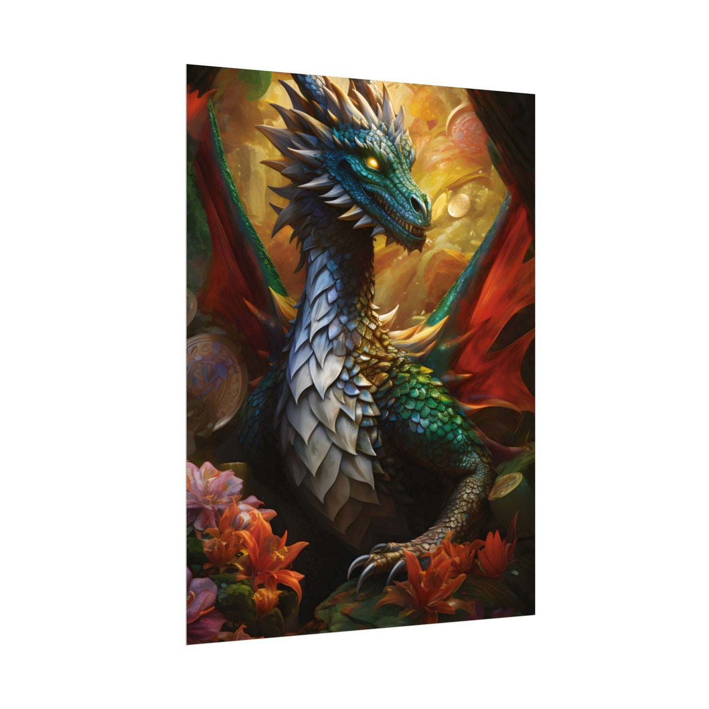 Epic Fantasy Dragon: Ancient Guardian of Wonder - Poster