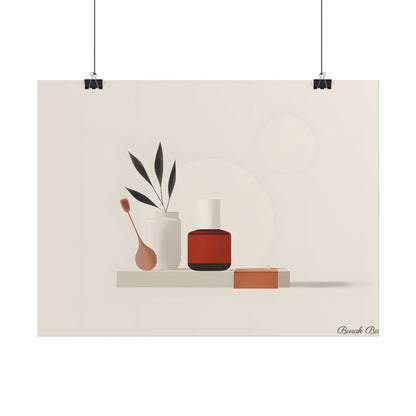 Minimalist Electronic Device: Bold Modern Art Illustration - Poster