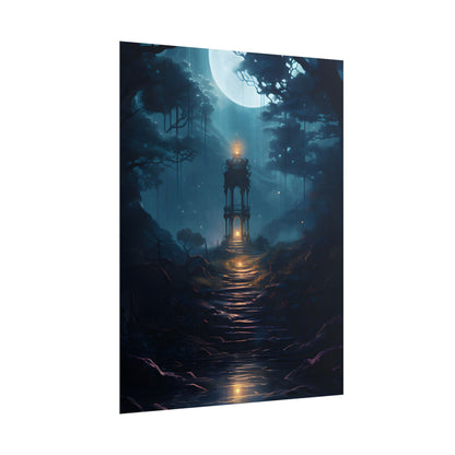 Close-Up Metallic Product: Smooth Cylindrical Device - Poster
