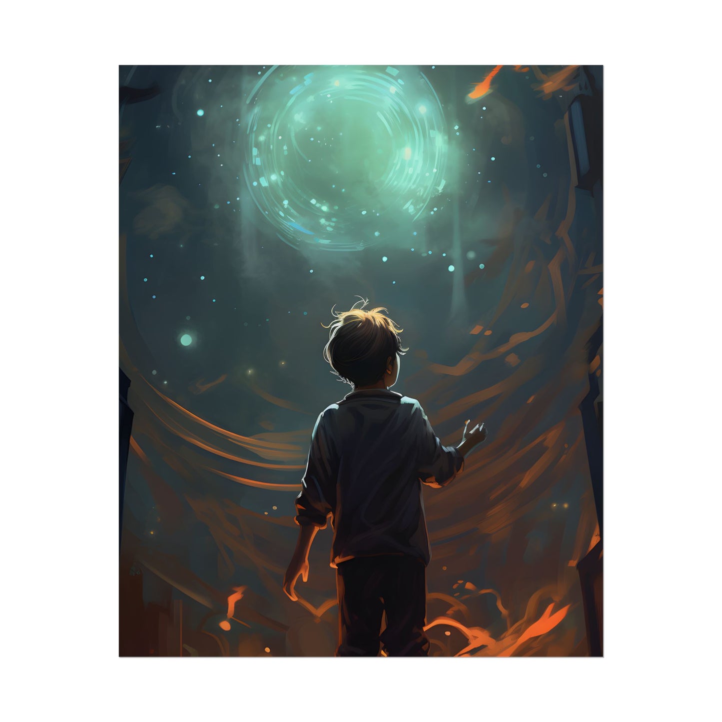 Mobile Life: A Moment in Time - Digital Art - Poster