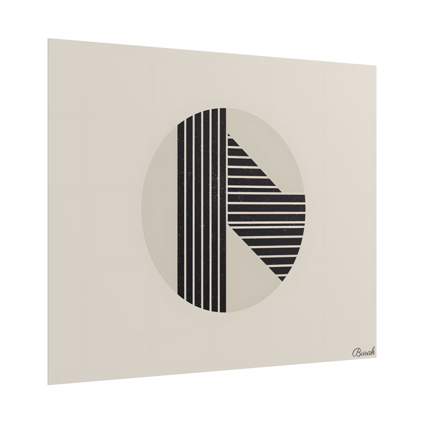 Modern Minimalist Poster: Bold Typography and Geometric Forms - Poster