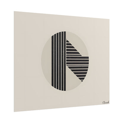 Modern Minimalist Poster: Bold Typography and Geometric Forms - Poster