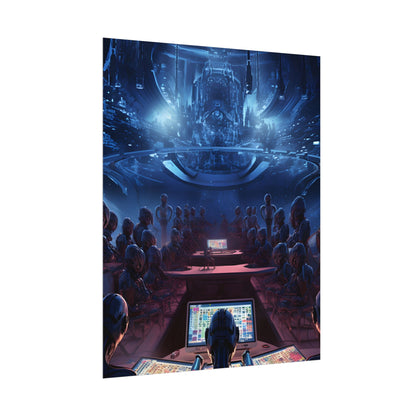 Futuristic Robot Orchestra: Musical Performance Art - Poster