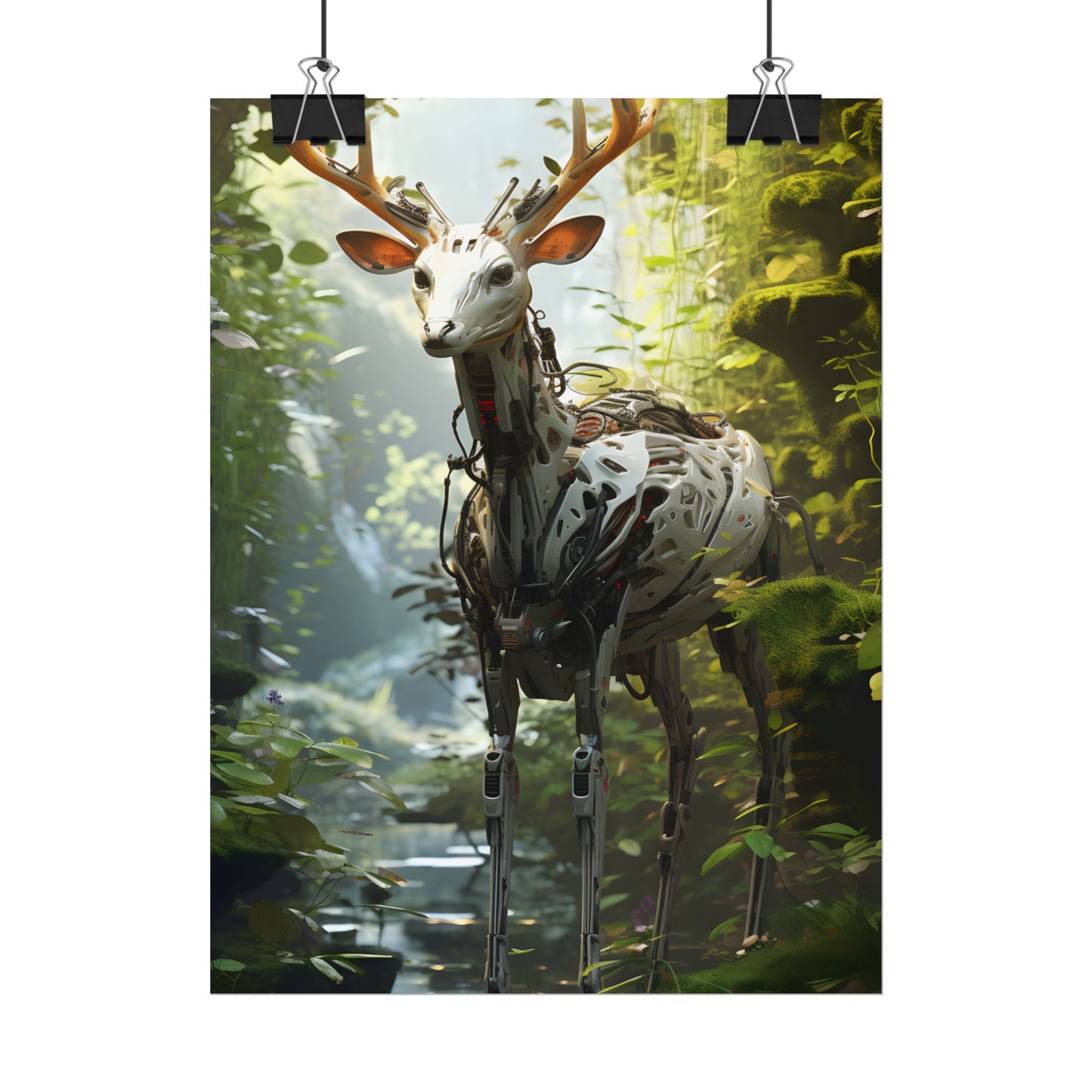 Modern Outdoor Robotic Wildlife Sanctuary: A Unique Artwork of Innovative Design - Poster