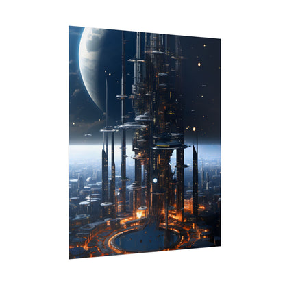 Massive Space Station: Industrial Orbit Artwork - Poster