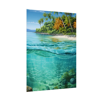 Tropical Island Paradise: Serene Natural Beauty - Poster