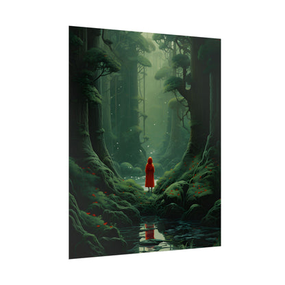 Casual Outdoors: Person in Nature Artwork - Poster