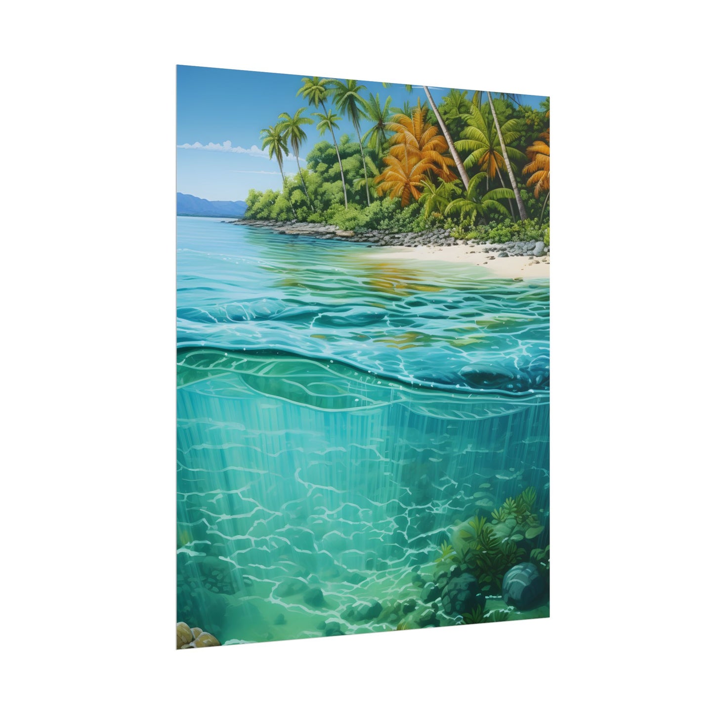 Tropical Island Paradise: Serene Natural Beauty - Poster