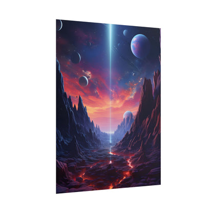 Black Hole Odyssey: A Massive Planet in Space - Poster