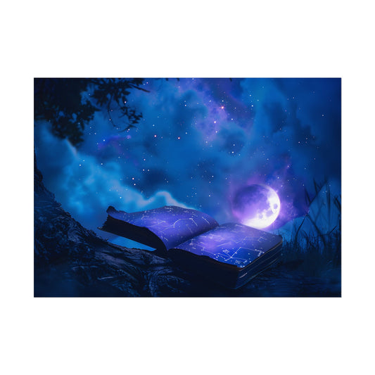 Starry Night Sky: Tranquil Celestial Scene - Poster
