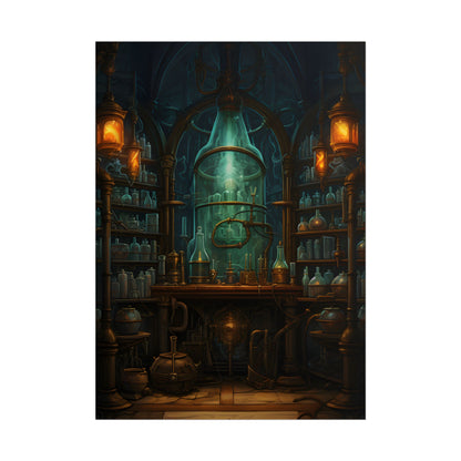 Mysterious Lab Test: Scientific Experiment in Progress - Poster