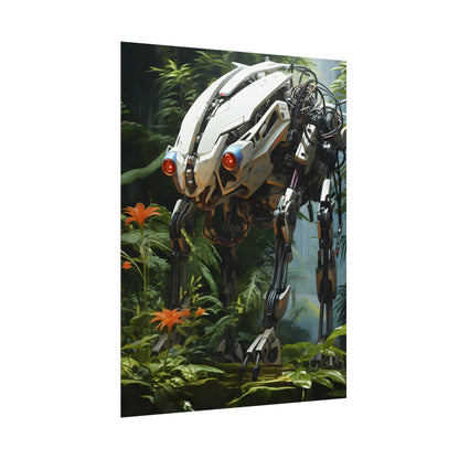 Robotic Wildlife Sanctuary: Harmony in Nature - Poster