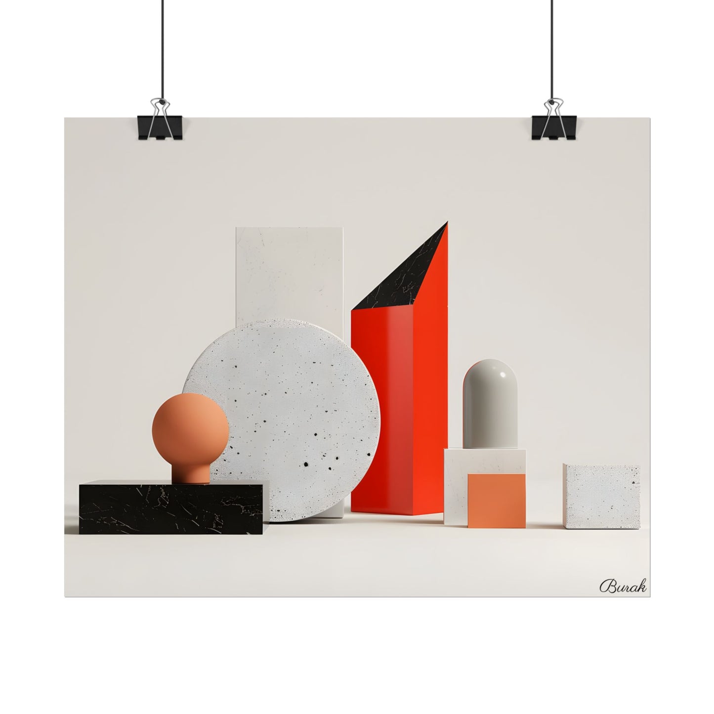 Minimalist Geometric Design: Modern Accessory Artwork - Poster