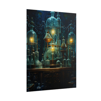Laboratory Scene: Scientist in Chemical Research - Poster