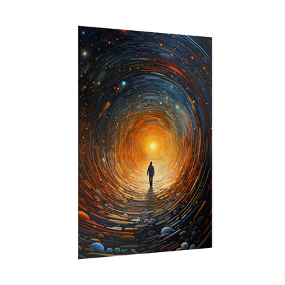 Space-Time Explorer: Intergalactic Adventure Digital Art - Poster