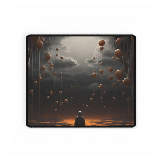 Freedom in Nature: Casual Outdoor Portrait - Desk Mat