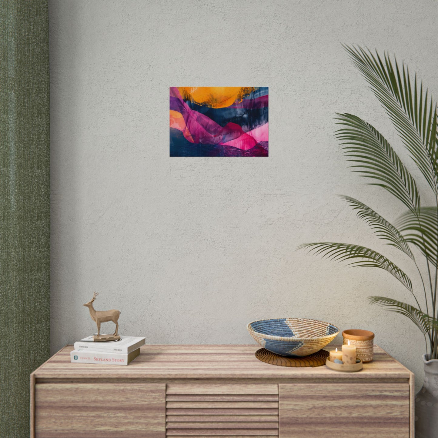 Vibrant Abstract Art: Organic Patterns in Modern Colors - Poster